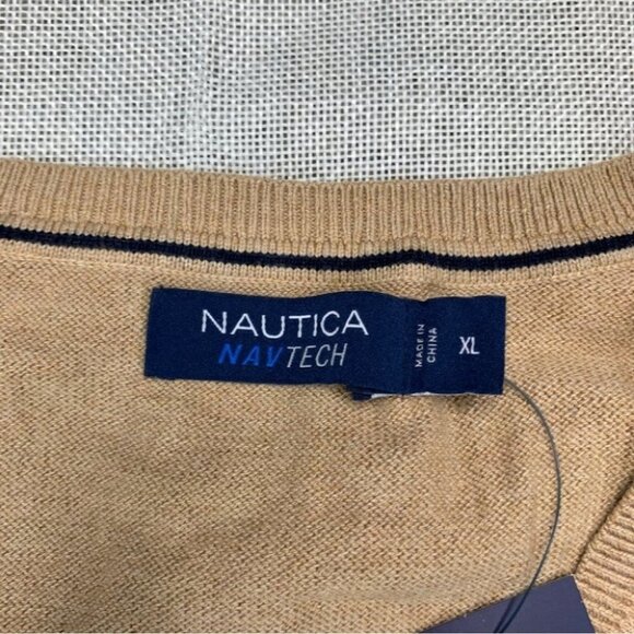 Nautica Mens Navtech V-Neck Sweater Size XL - Picture 3 of 10